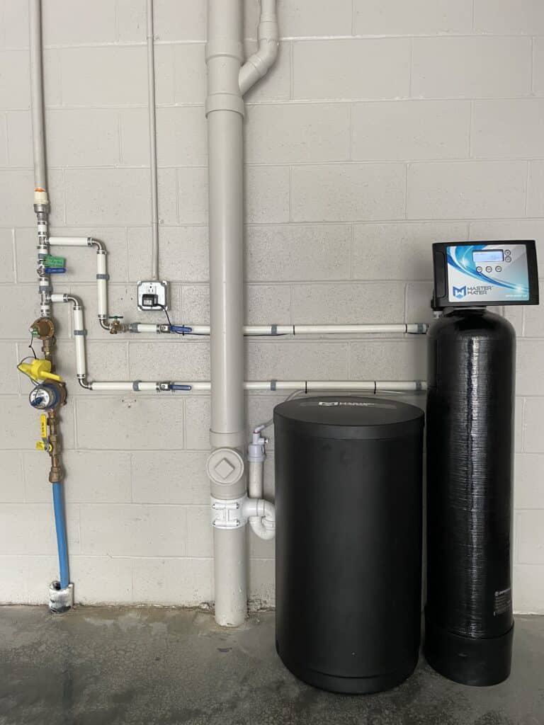 High efficiency, basic single tank water softener for hardness removal on public water.